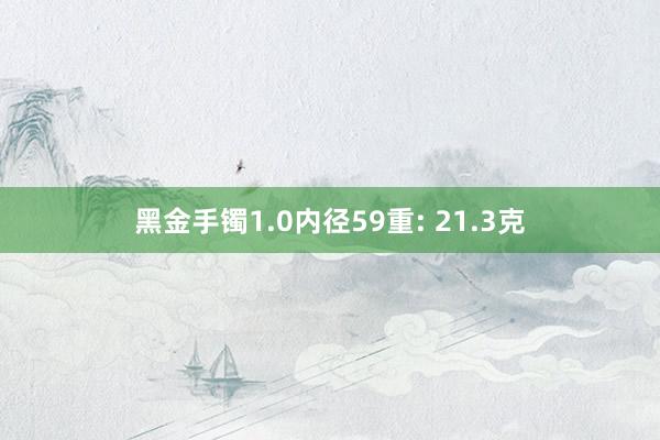 黑金手镯1.0内径59重: 21.3克